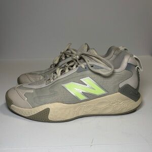 New Balance Men's Beige and Lime Athletic Shoes